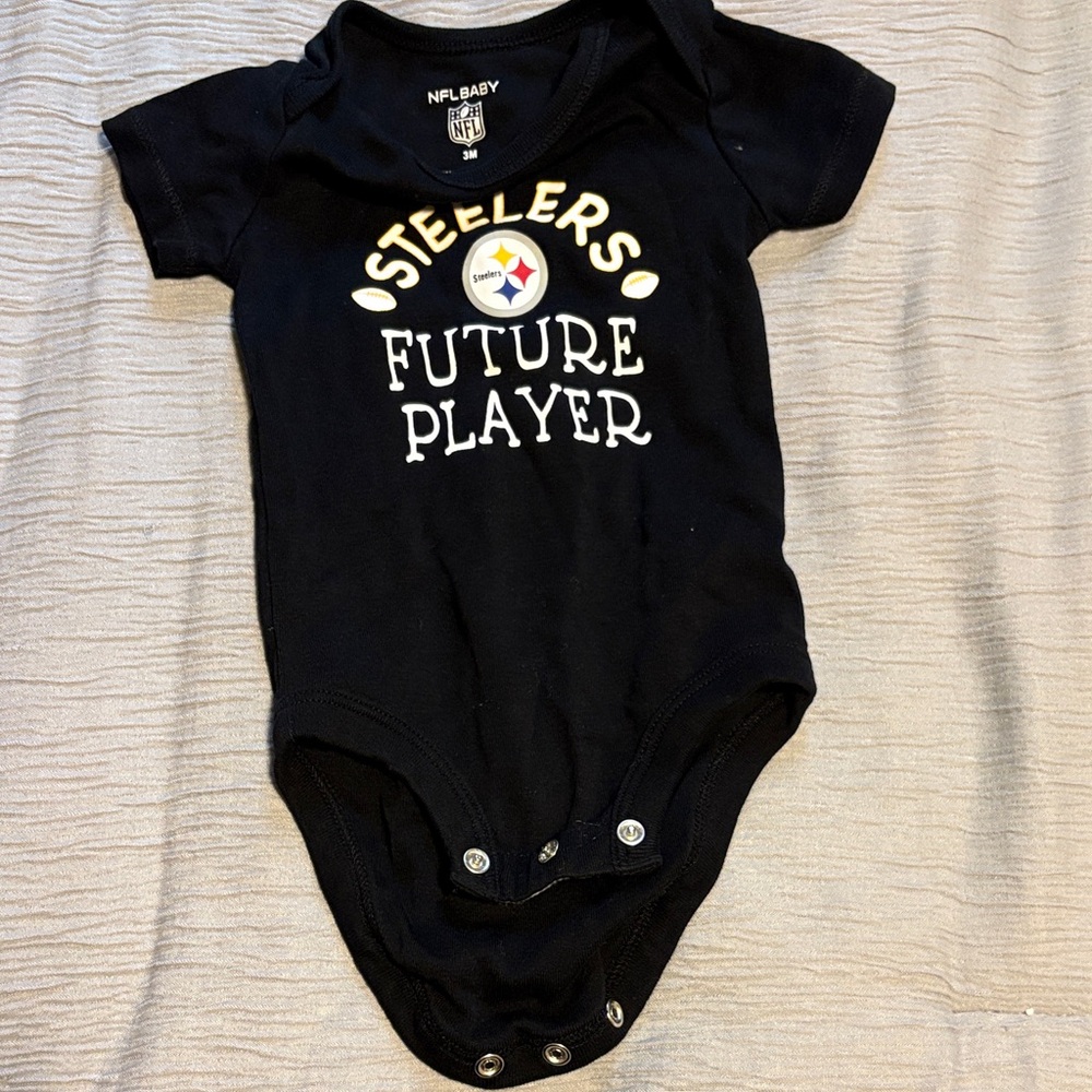 NFL Steelers Black Future Player Bodysuit